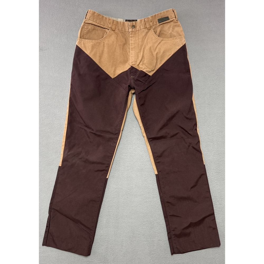Gamehide Brush Guard Pants Mens 34 (32x31) Brown Duck Hunting Outdoor Field Game